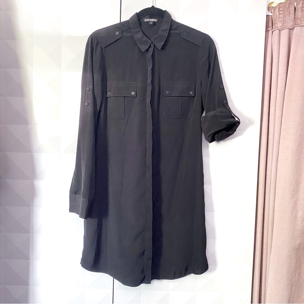 Express Utility Shirtdress Sz S